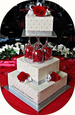 Tarta nupcial boda Navidad